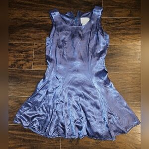 Maurices Shimmering Blue Mini Dress